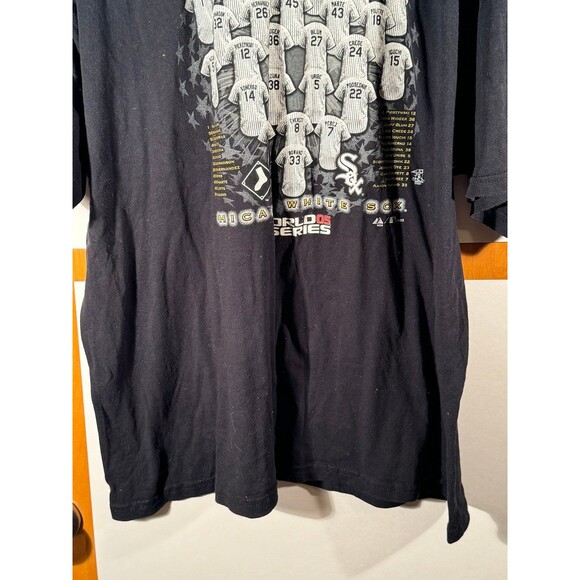 2005 Chicago White Sox World‎ Series Champions MLB Baseball Shirt Black XXL - Picture 3 of 8
